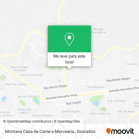 Montana Casa de Carne e Mercearia. mapa