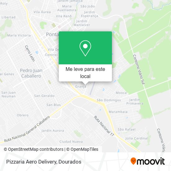 Pizzaria Aero Delivery mapa