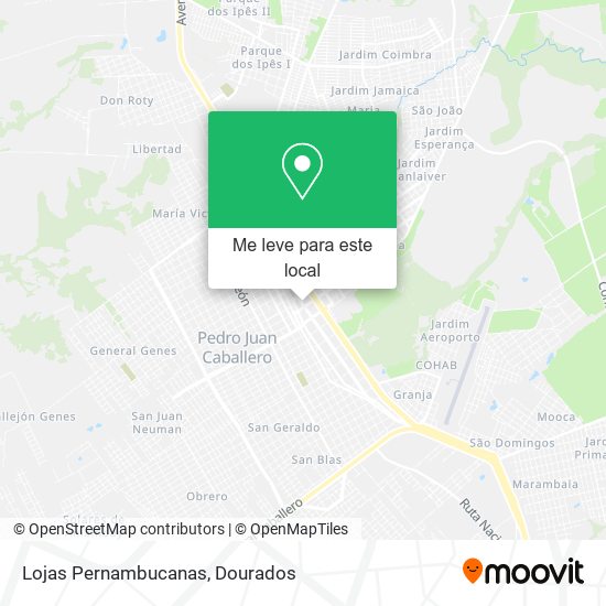 Lojas Pernambucanas mapa