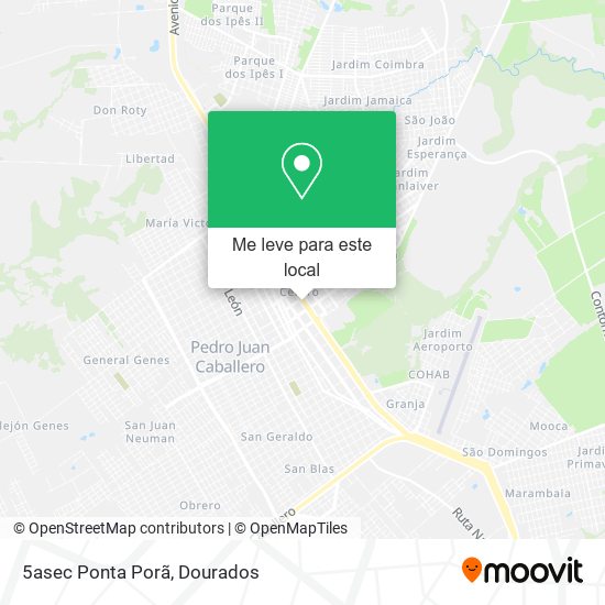 5asec Ponta Porã mapa