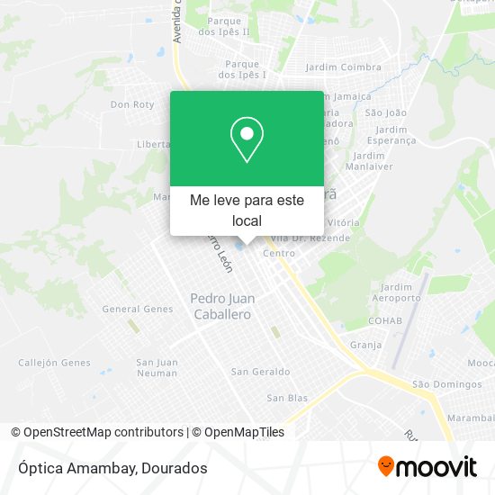 Óptica Amambay mapa