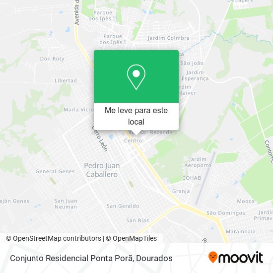 Conjunto Residencial Ponta Porã mapa