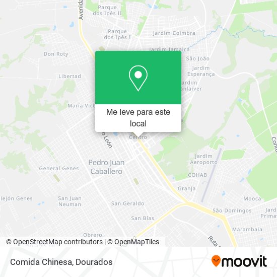 Comida Chinesa mapa