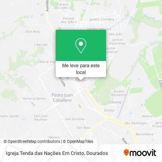 Igreja Tenda das Nações Em Cristo mapa