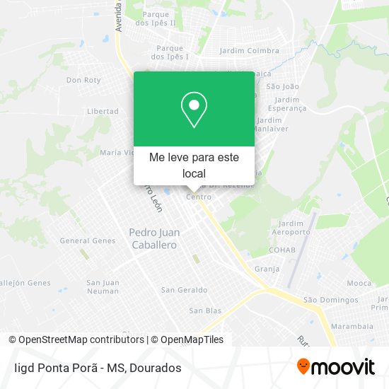 Iigd Ponta Porã - MS mapa