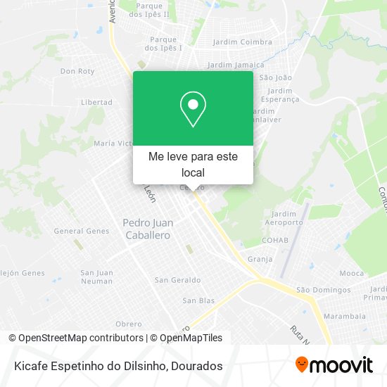 Kicafe Espetinho do Dilsinho mapa