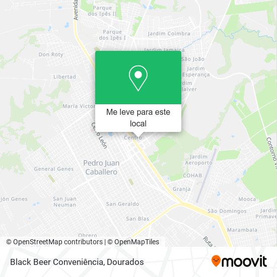 Black Beer Conveniência mapa