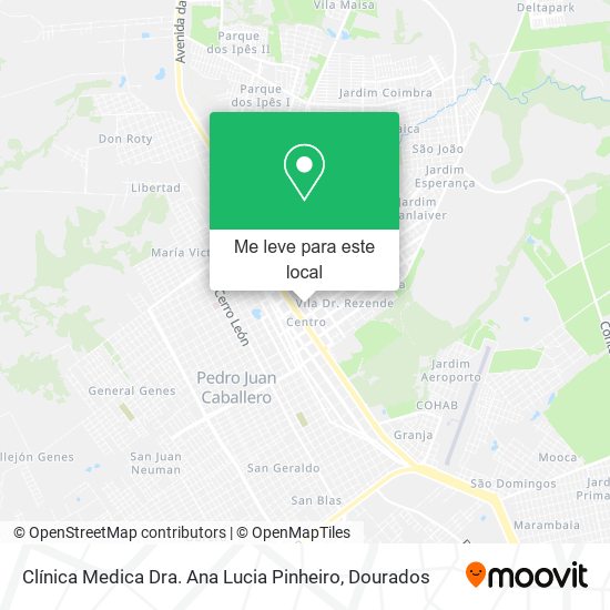 Clínica Medica Dra. Ana Lucia Pinheiro mapa