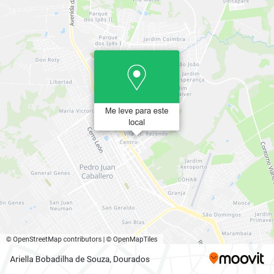 Ariella Bobadilha de Souza mapa