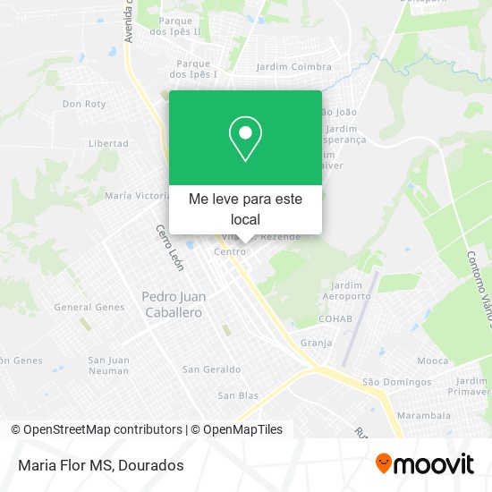 Maria Flor MS mapa