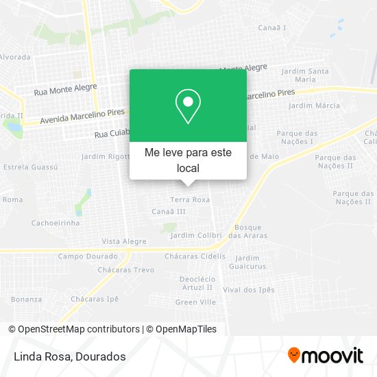 Linda Rosa mapa