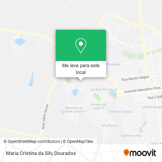 Maria Cristina da Silv mapa