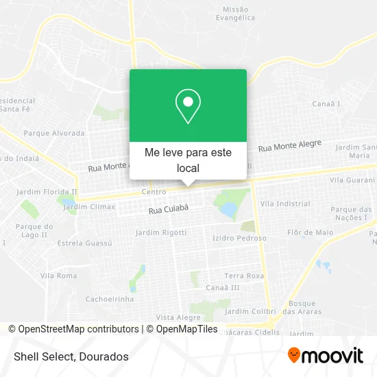 Shell Select mapa