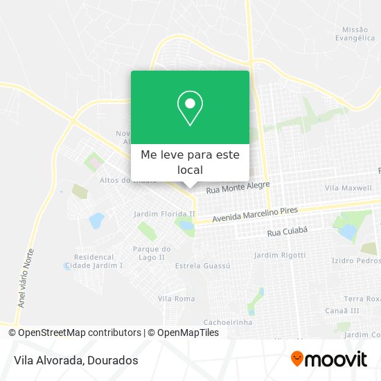 Vila Alvorada mapa