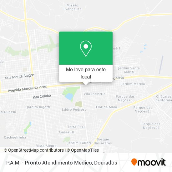 P.A.M. - Pronto Atendimento Médico mapa