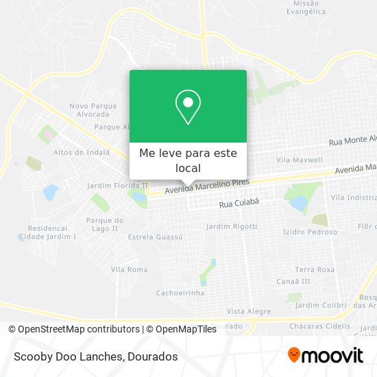 Scooby Doo Lanches mapa