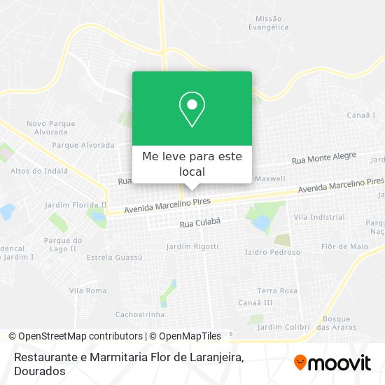 Restaurante e Marmitaria Flor de Laranjeira mapa