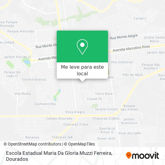 Escola Estadual Maria Da Gloria Muzzi Ferreira mapa