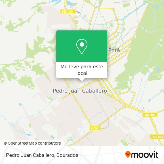 Pedro Juan Caballero mapa