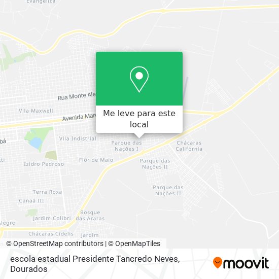 escola estadual  Presidente Tancredo Neves mapa