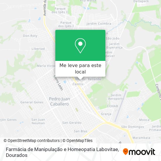 Farmácia de Manipulação e Homeopatia Labovitae mapa