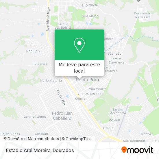 Estadio Aral Moreira mapa