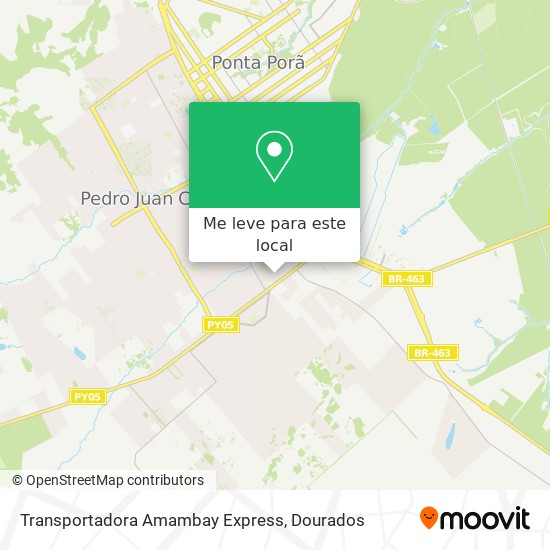 Transportadora Amambay Express mapa