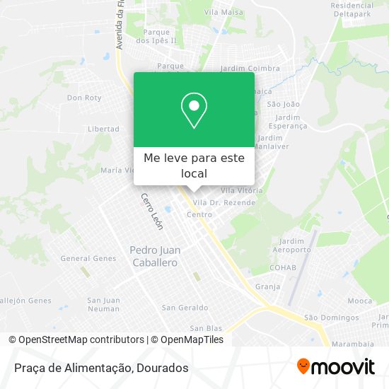 Praça de Alimentação mapa