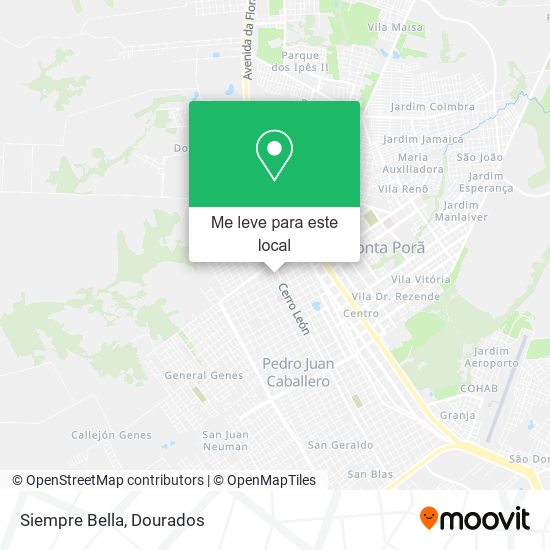 Siempre Bella mapa