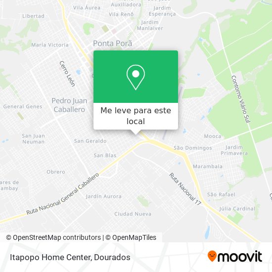 Itapopo Home Center mapa