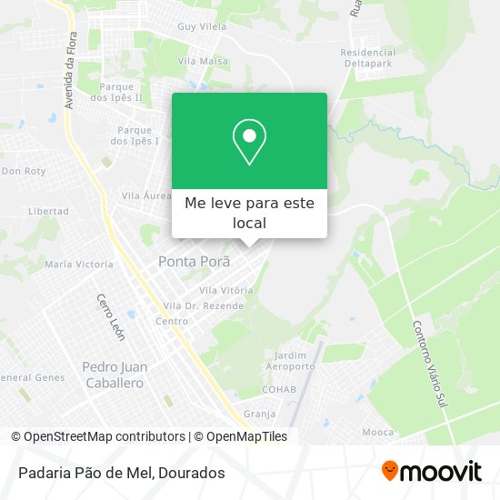 Padaria Pão de Mel mapa