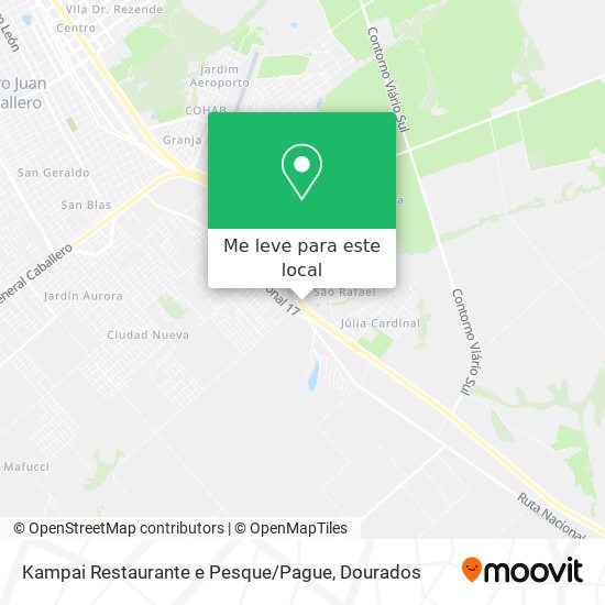 Kampai Restaurante e Pesque / Pague mapa