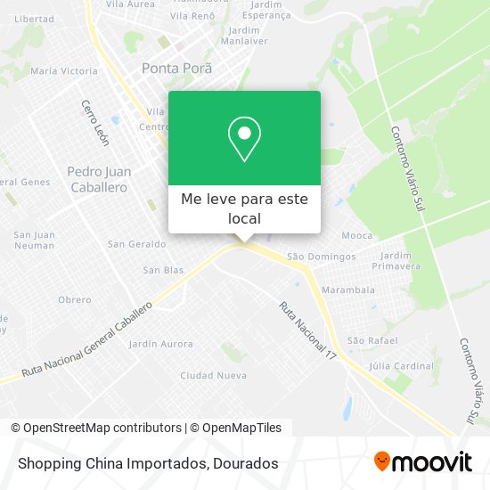 Shopping China Importados mapa