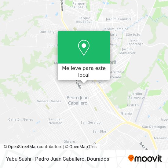 Yabu Sushi - Pedro Juan Caballero mapa