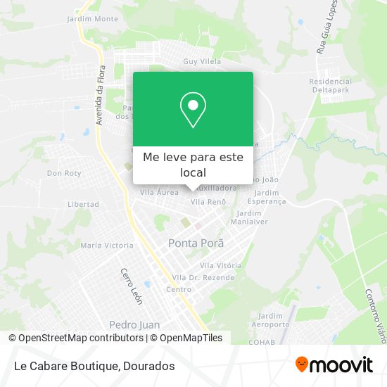 Le Cabare Boutique mapa