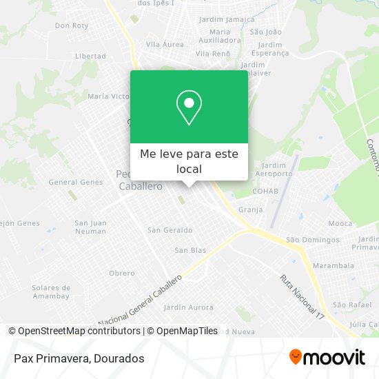 Pax Primavera mapa