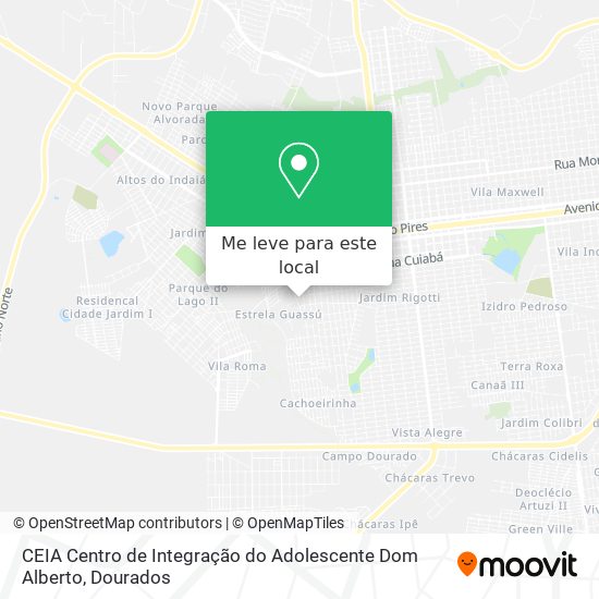 CEIA Centro de Integração do Adolescente Dom Alberto mapa