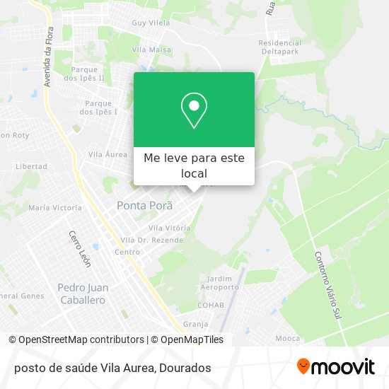 posto de saúde Vila Aurea mapa