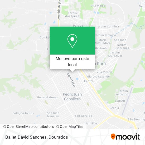 Ballet David Sanches mapa
