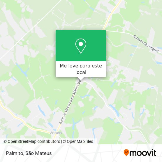 Palmito mapa