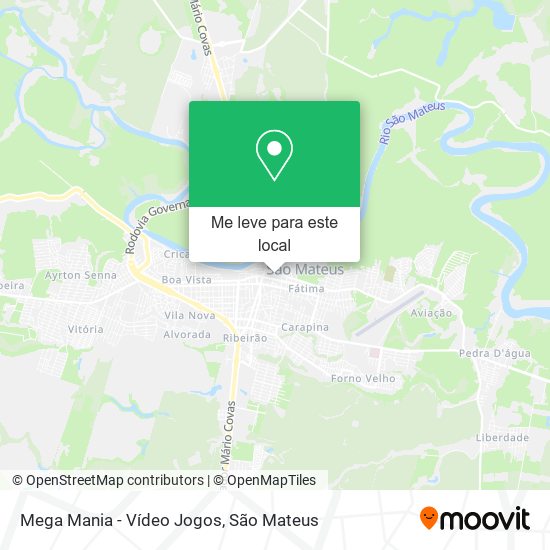 Mega Mania - Vídeo Jogos mapa