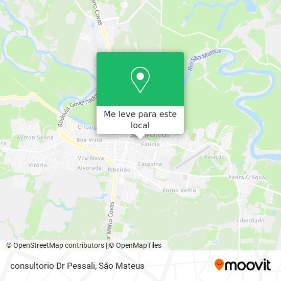 consultorio Dr Pessali mapa