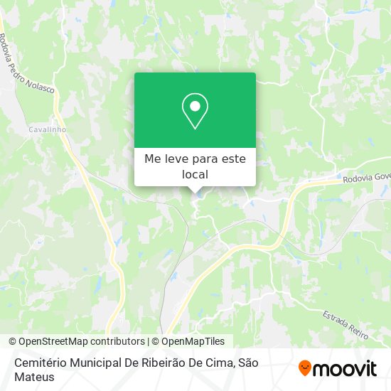 Cemitério Municipal De Ribeirão De Cima mapa