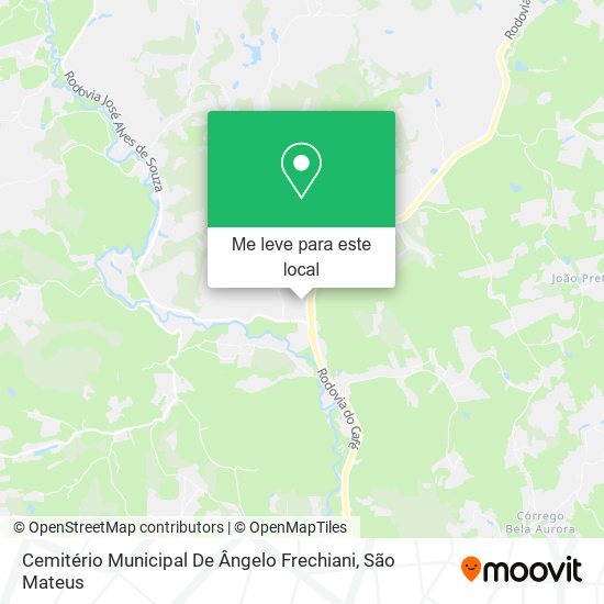 Cemitério Municipal De Ângelo Frechiani mapa