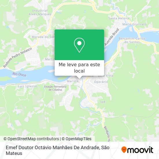 Emef Doutor Octávio Manhães De Andrade mapa