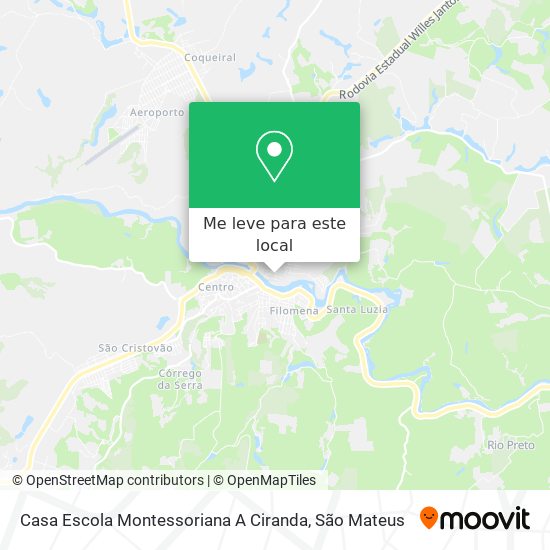 Casa Escola Montessoriana A Ciranda mapa