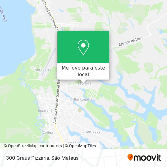 300 Graus Pizzaria mapa