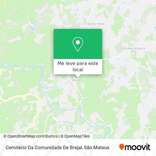 Cemitério Da Comunidade De Brejal mapa