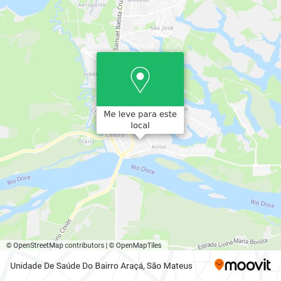 Unidade De Saúde Do Bairro Araçá mapa
