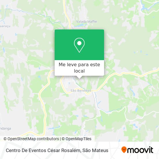 Centro De Eventos César Rosalém mapa